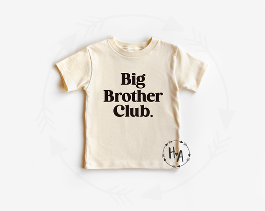 Big Brother Club Shirt, Big Brother Shirt, Big Brother Announcement Shirt, New Brother Gift